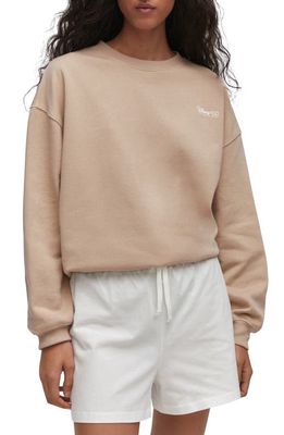 MANGO x Disney Cotton Graphic Sweatshirt in Beige