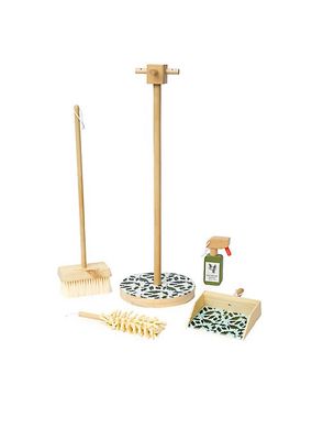 Manhattan Toy 5-Piece Wooden Pretend Housekeeping Cleaning Set