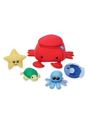 Manhattan Toy Neoprene Crab 5-Piece Floating Spill n Fill Bath Toy
