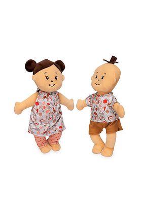 Manhattan Toy Wee Baby Stella Peach 12 Inch Soft Baby Twin Dolls