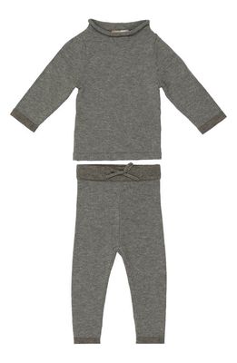 Manière Knit Top & Pants Set in Grey