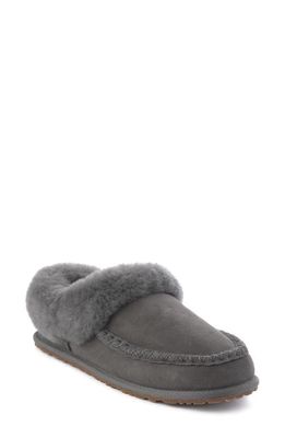 Manitobah Genuine Shearling Cabin Clog in Charcoal