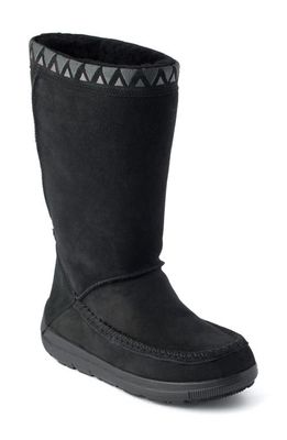 Manitobah Reflections Genuine Shearling Water Resistant Boot in Black