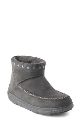 Manitobah Reflections Genuine Shearling Water Resistant Bootie in Charcoal