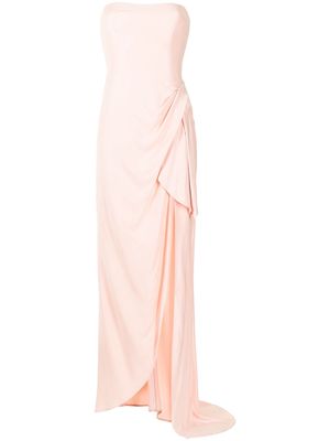 MANNING CARTELL Asymmetrical Games strapless gown - Pink