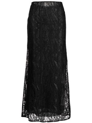 MANNING CARTELL Deco Esprit floral-lace skirt - Black