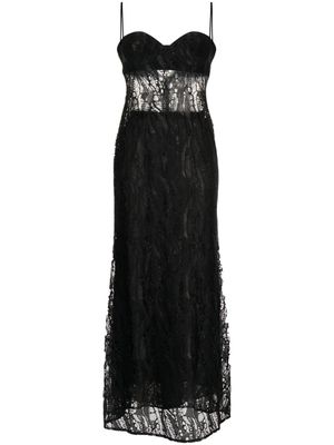 MANNING CARTELL Deco Esprit slip midi dress - Black