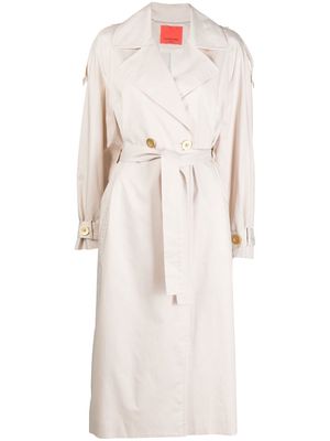 MANNING CARTELL double-breasted belted trench coat - Neutrals