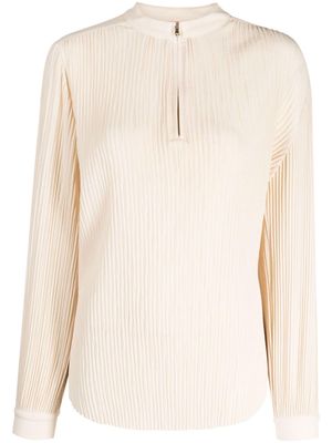 MANNING CARTELL Double Time pleated blouse - Neutrals