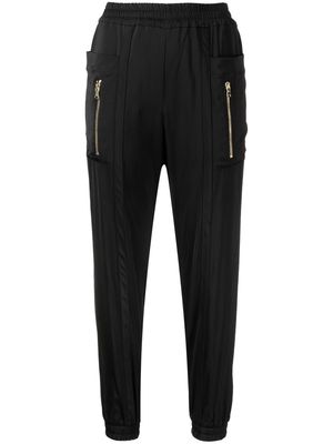 MANNING CARTELL elasticated satin trousers - Black
