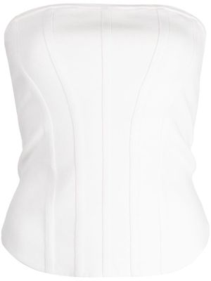 MANNING CARTELL Escalade strapless knitted corset - White