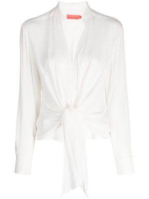 MANNING CARTELL Interplay V-neck blouse - White