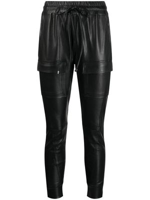 MANNING CARTELL Open Season lambskin cropped trousers - Black
