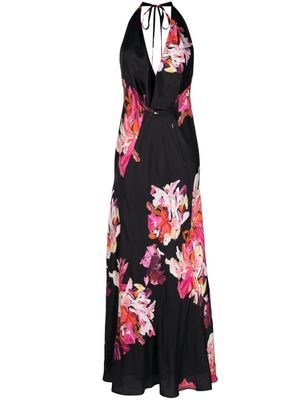 MANNING CARTELL Painterly floral-print maxi dress - Multicolour