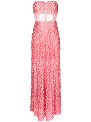 MANNING CARTELL Supreme Extreme disc-embellished gown - Pink