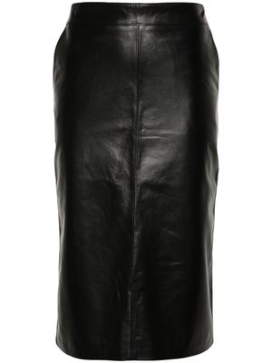 Manokhi Dua leather skirt - Black