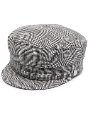 Manokhi plaid-check print hat - Grey