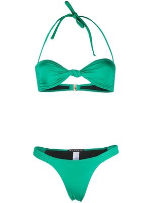 Manokhi ruched bikini set - Green