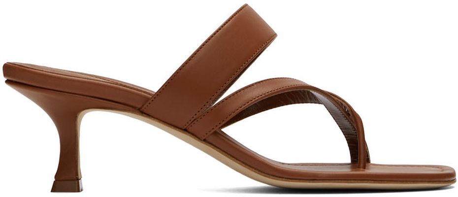 Manolo Blahnik Brown Susa Heeled Sandals