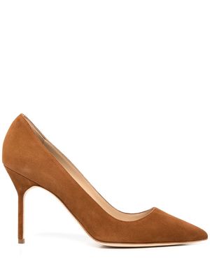 Manolo Blahnik stiletto heeled pumps - Brown