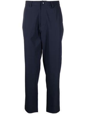 Manors Golf logo-print mid-rise pants - Blue
