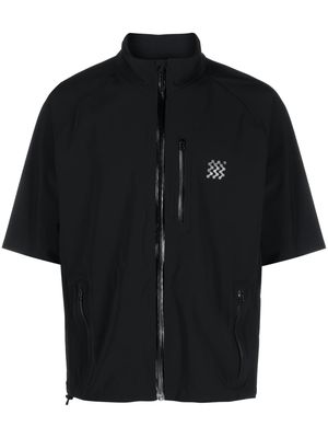 Manors Golf zip-up waterproof shirt - Black