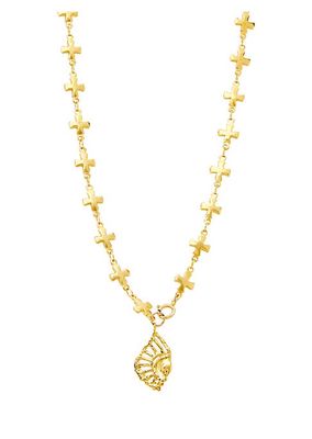 Manouche Galiga 24K-Gold-Plated Pendant Necklace