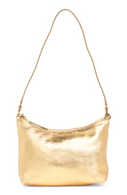 Mansur Gavriel Hera Metallic Leather Shoulder Bag in Gold