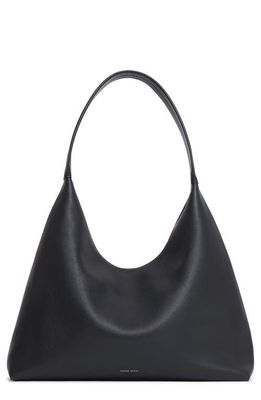 Mansur Gavriel Maxi Candy Leather Hobo Bag in Black
