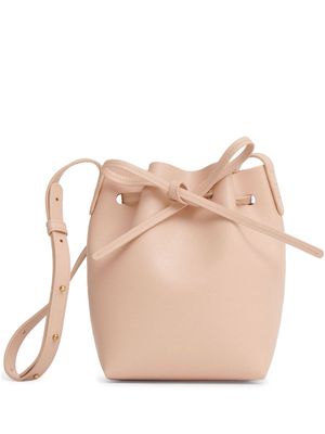Mansur Gavriel Mini Mini leather bucket bag - Neutrals