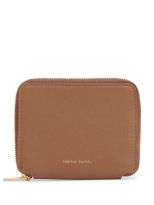 Mansur Gavriel small zip-around wallet - Brown