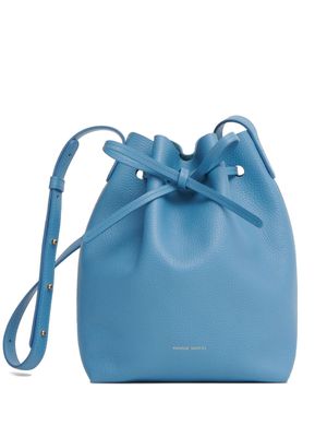 Mansur Gavriel soft mini leather bucket bag - Blue