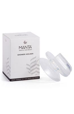 Manta Healthy Hair Brush Shower Holder in Transparent