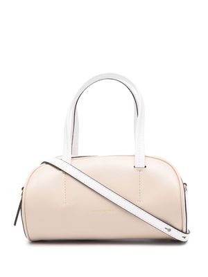 Manu Atelier Cylinder two-tone tote - Neutrals