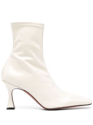 Manu Atelier Duck square-toe boots - White