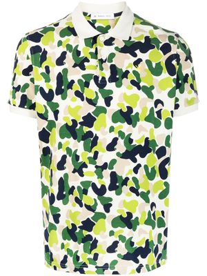 Manuel Ritz abstract-print polo shirt - Green