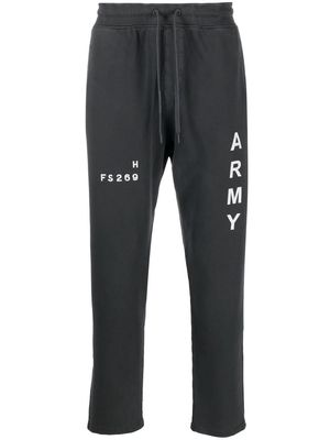 Manuel Ritz Army-print track pants - Black