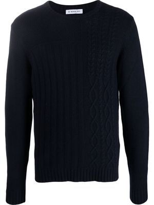 Manuel Ritz cable-knit jumper - Blue