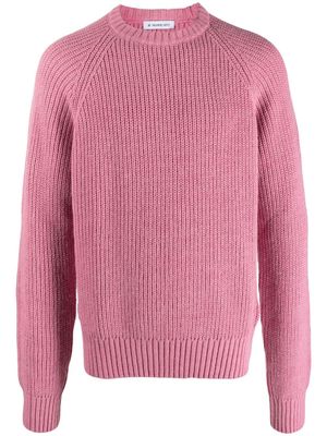 Manuel Ritz chunky-knit round-neck jumper - Pink