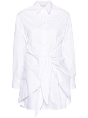 Manuel Ritz classic-collar cotton shirt minidress - White