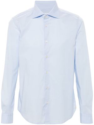 Manuel Ritz cutaway-collar poplin shirt - Blue