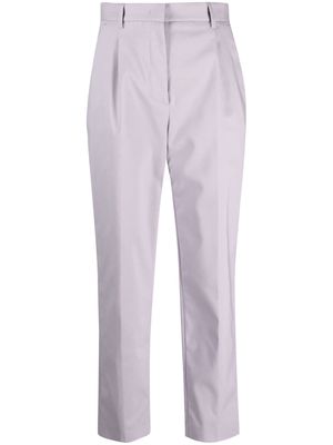 Manuel Ritz dart-detailing tapered trousers - Purple