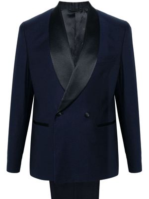 Manuel Ritz dogtooth-pattern single-breasted suit - Blue