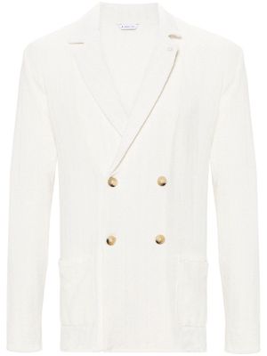 Manuel Ritz double-breasted knitted blazer - Neutrals