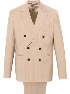 Manuel Ritz double-breasted virgin-wool blazer - Neutrals