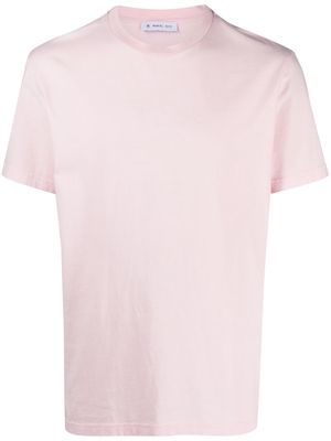 Manuel Ritz embroidered logo cotton T-shirt - Pink