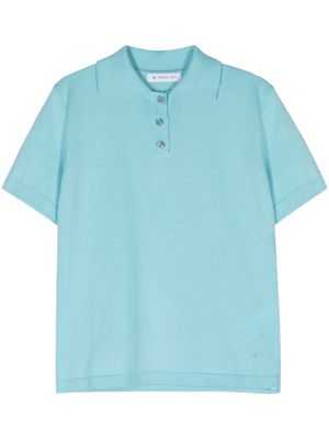 Manuel Ritz fine-knit polo top - Blue