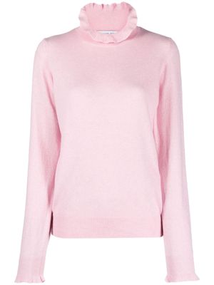 Manuel Ritz fine-knit ruffled jumper - Pink