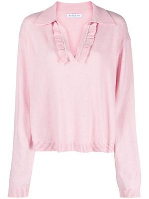 Manuel Ritz fine-knit split-neck jumper - Pink