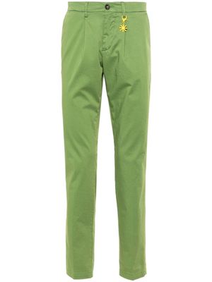 Manuel Ritz garment-dyed straight trousers - Green